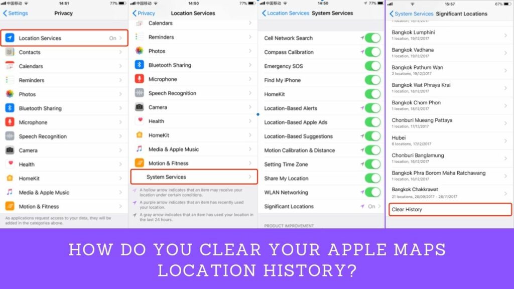 How Do You Clear Your Apple Maps Location History