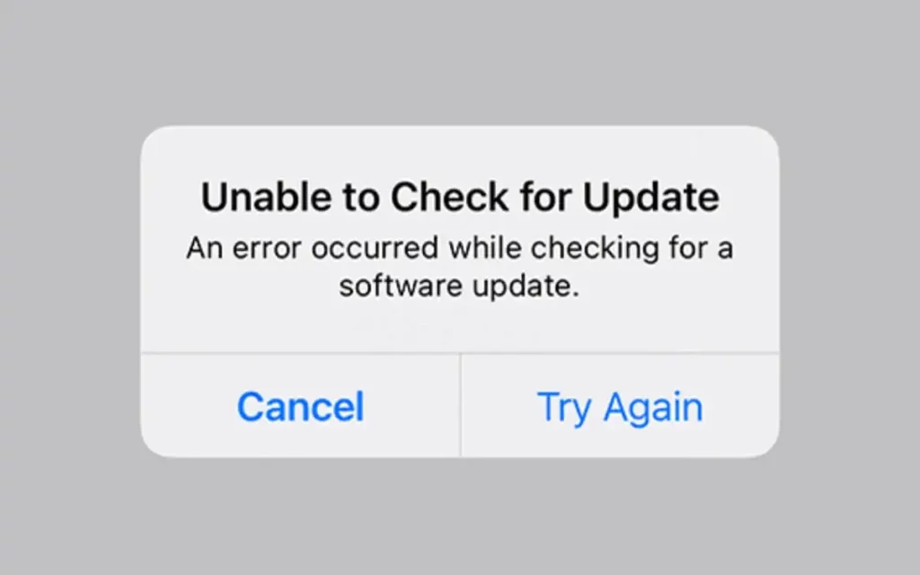 "Unable to Check for Update": How to Fix on iOS/iPad?