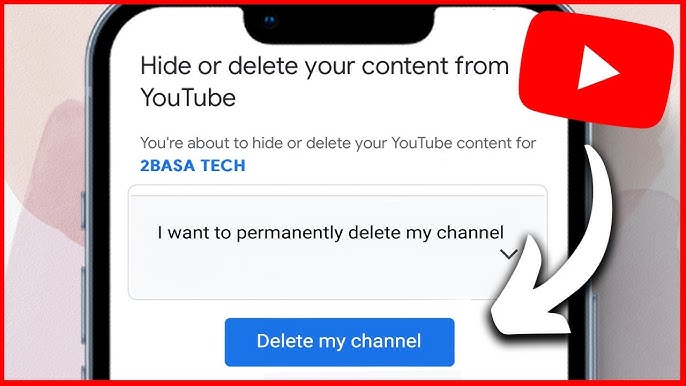 Delete a YouTube Channel on an iPhone