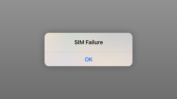 SIM Failure iPhone