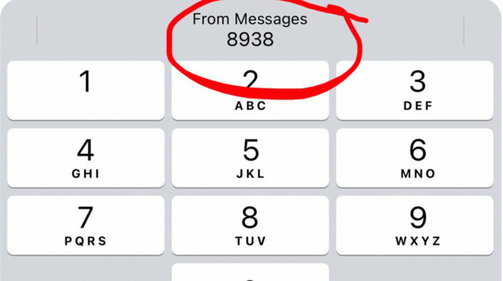 What is 8938 on an iPhone